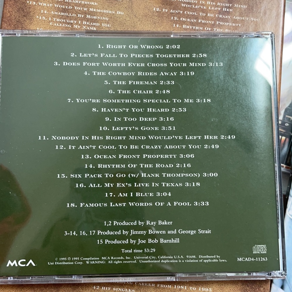 George Strait 4-cd box set - Picture 7 of 10